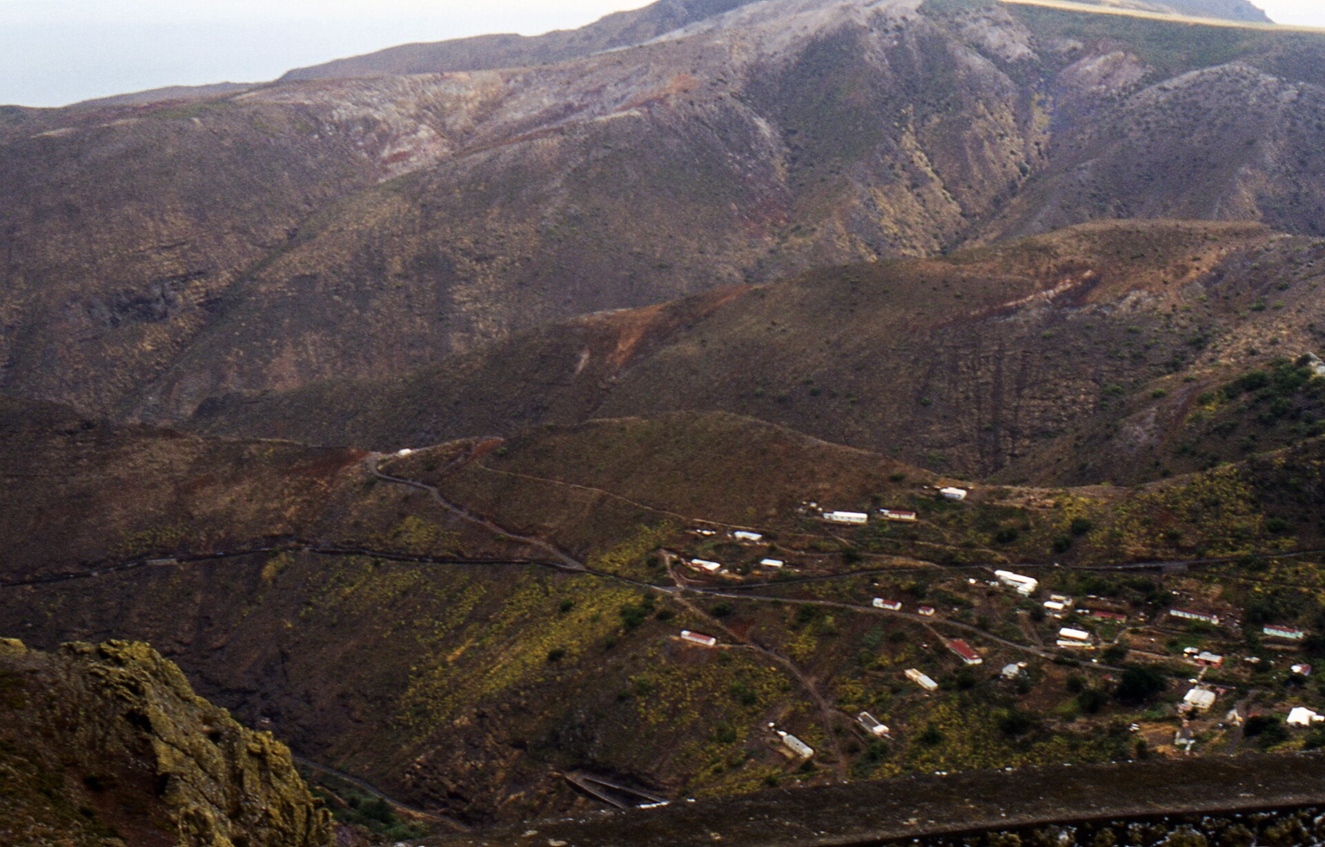 Paisaje de la isla Santa Elena